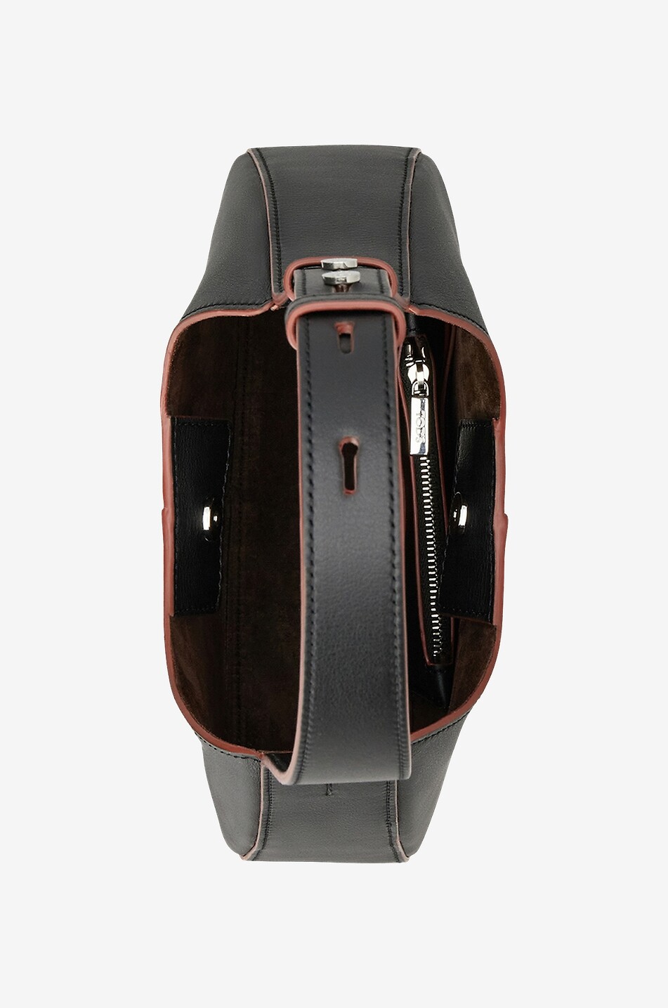 Sac porté épaule en cuir lisse Hobo Mini