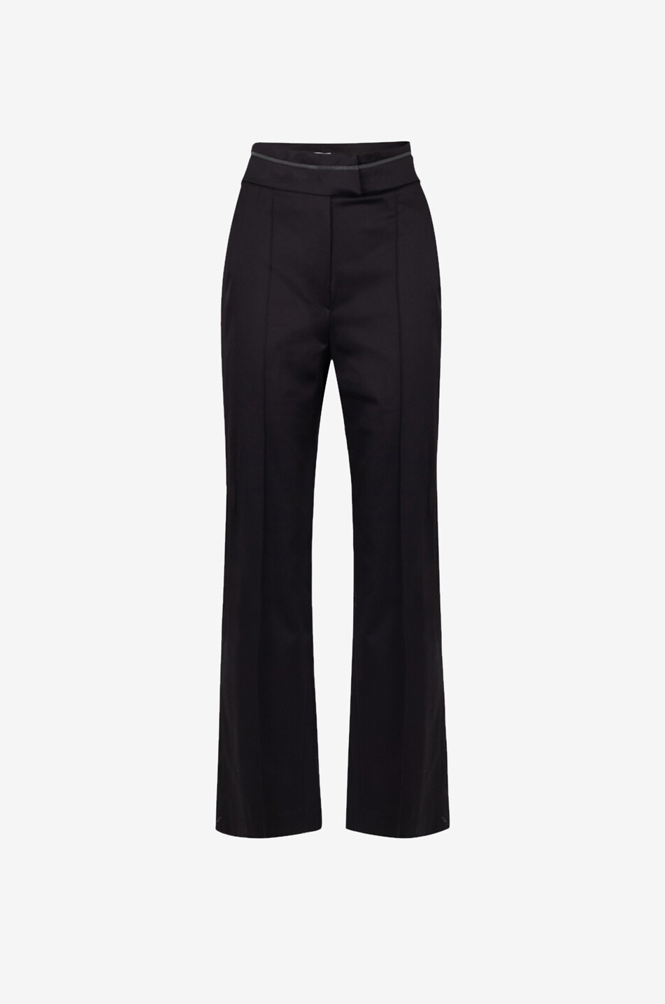 BRUNELLO CUCINELLI Gerade Baumwollhose mit hoher Taille Sparkling Waist Damen SCHWARZ 1