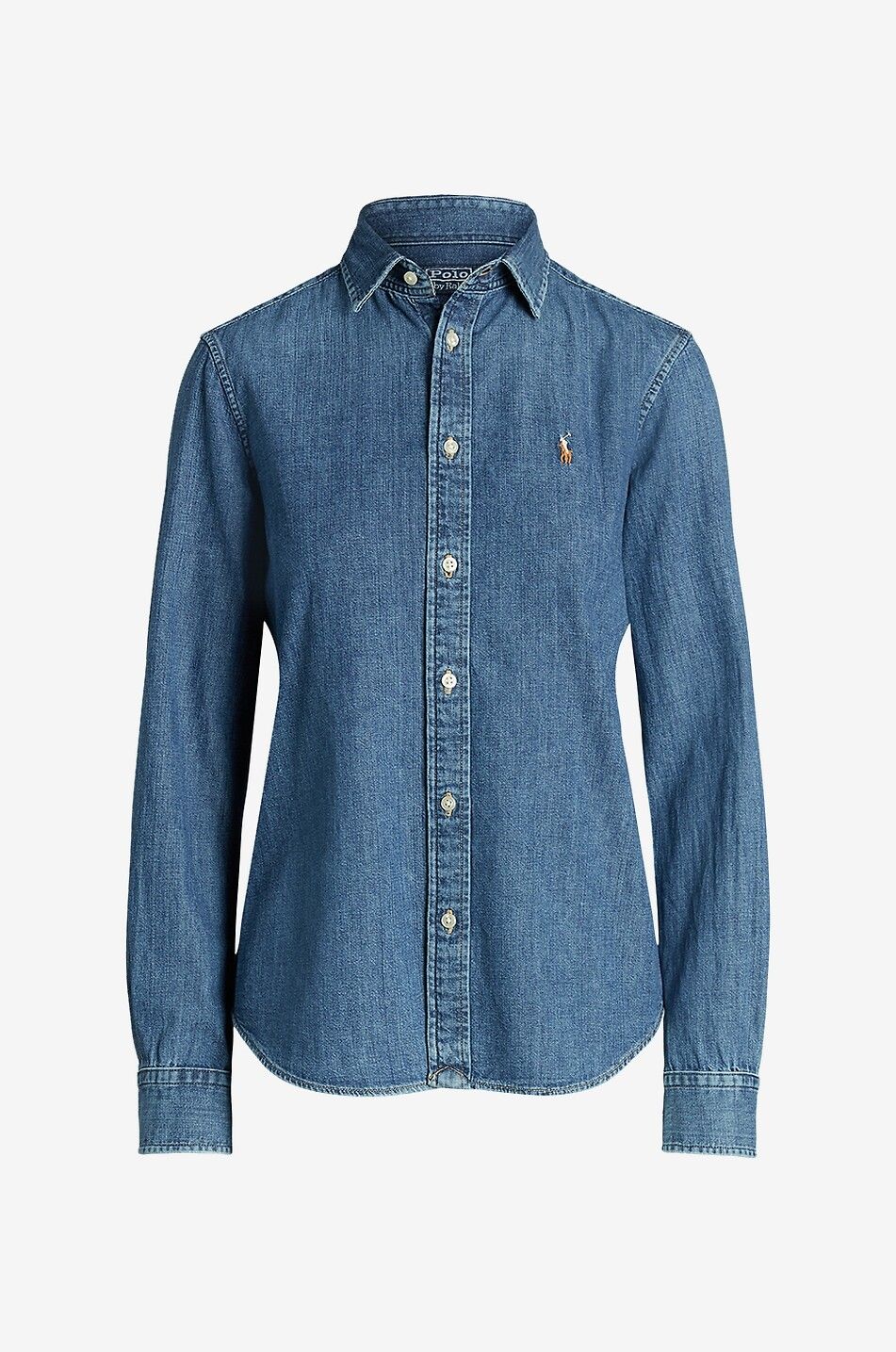 Faded jean fashion shirt