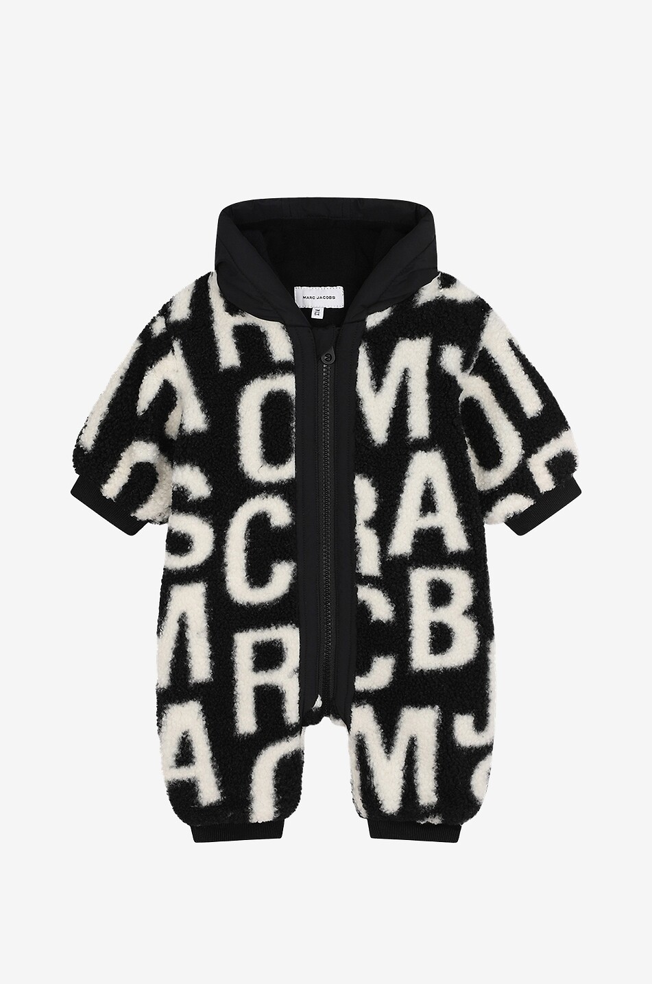 Baby-Schneeanzug aus Plüsch Monogram