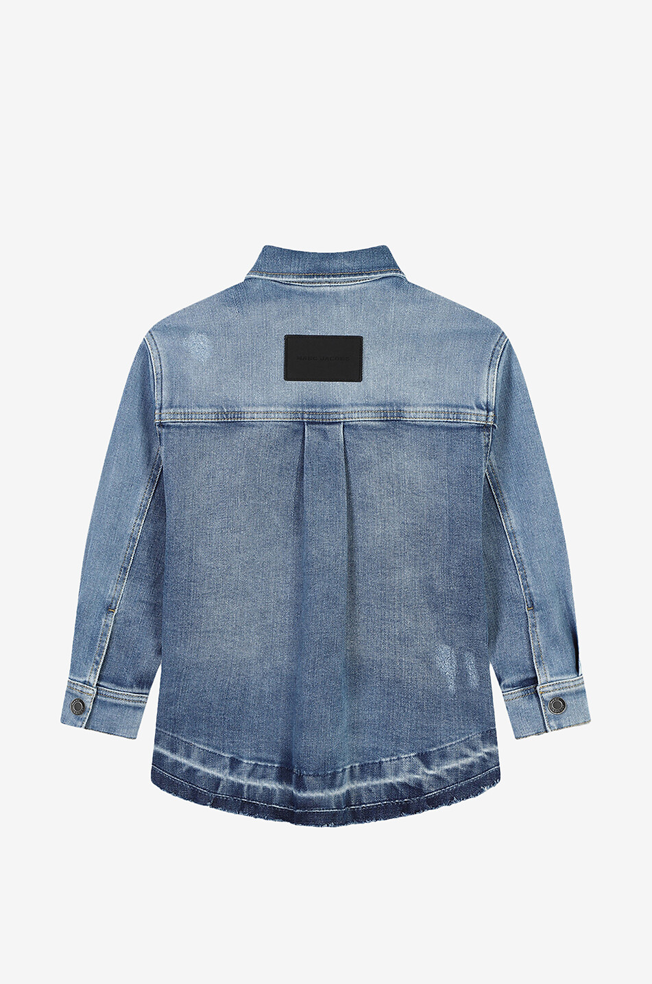 Jungen-Überhemd aus Denim im Patchwork-Optik MJ