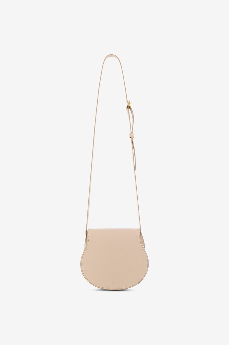 CHLOE Sac porté épaule en cuir grainé Marcie Small Femme ROSE CLAIR 4