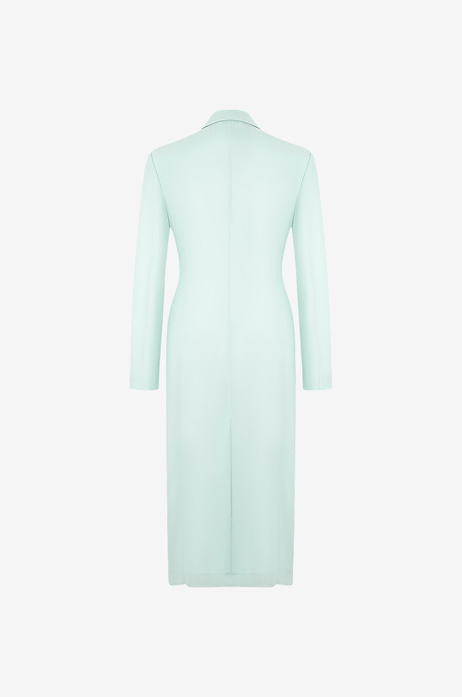 GIVENCHY Manteau long cintré en soie Femme VERT CLAIR 2