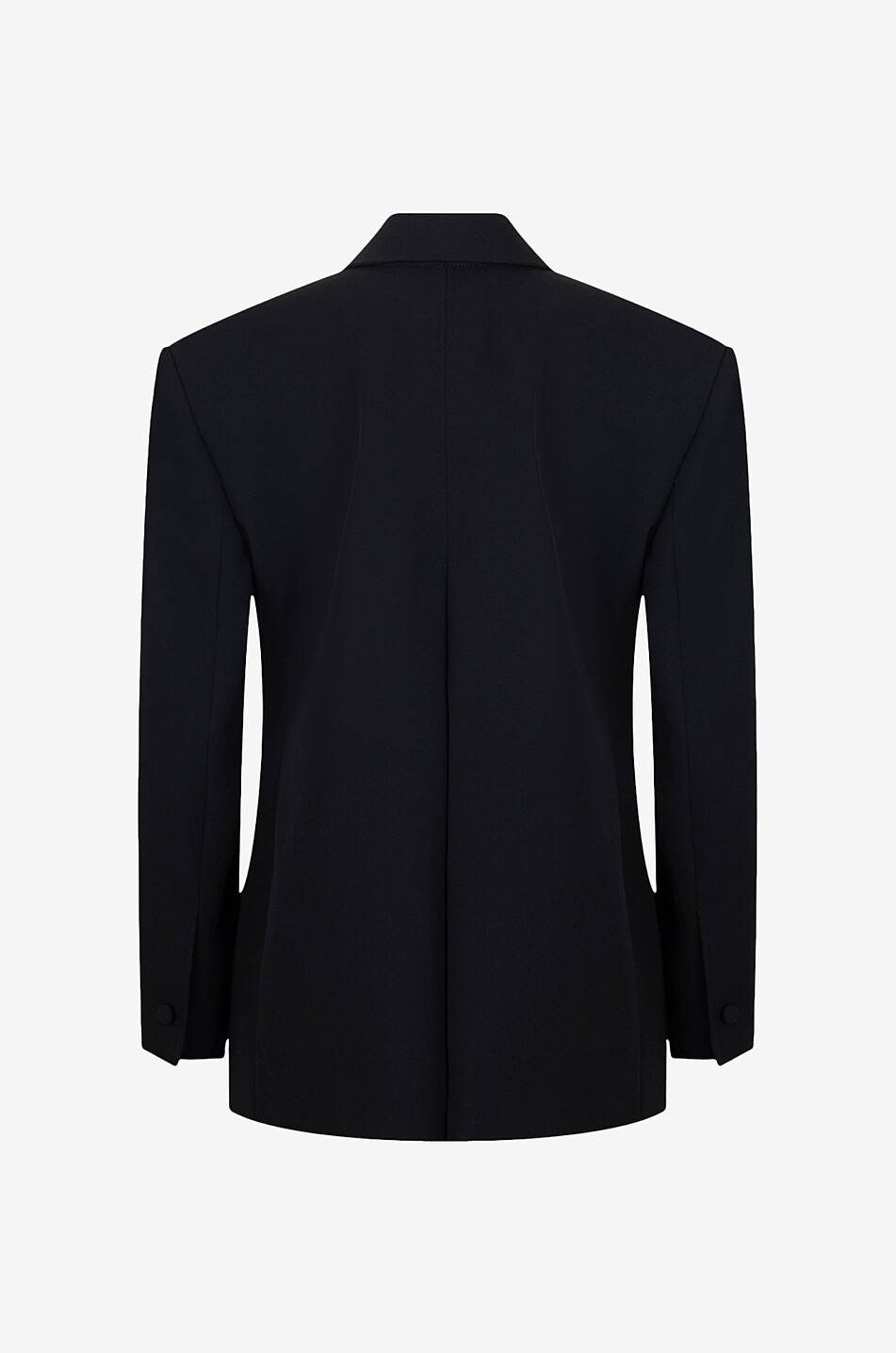 Wool blazer with pleats