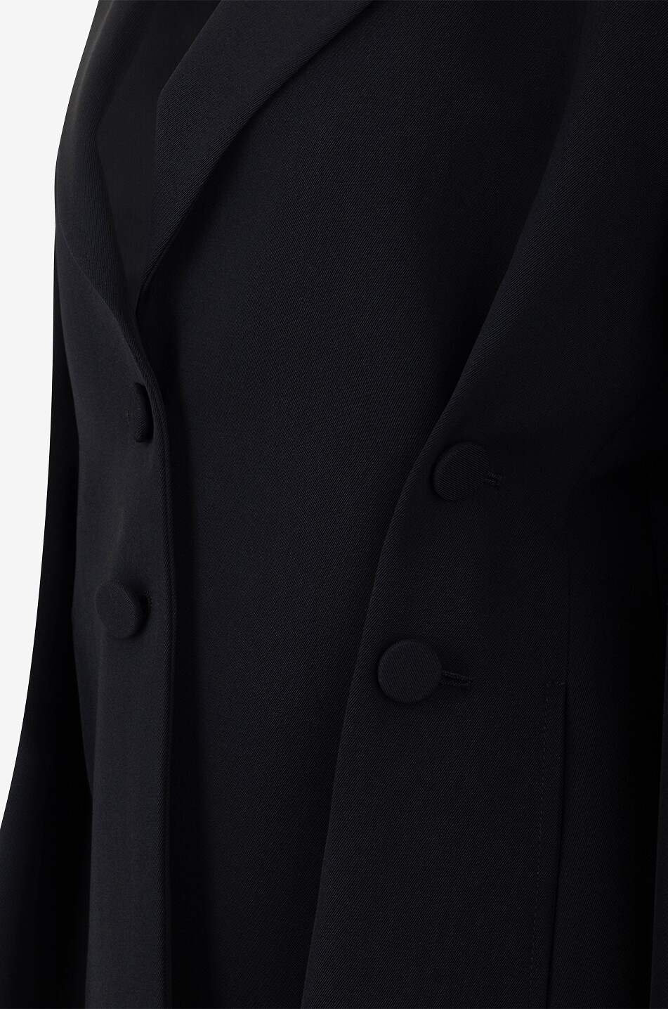GIVENCHY Blazer mit Falten aus Wolle Damen SCHWARZ 3