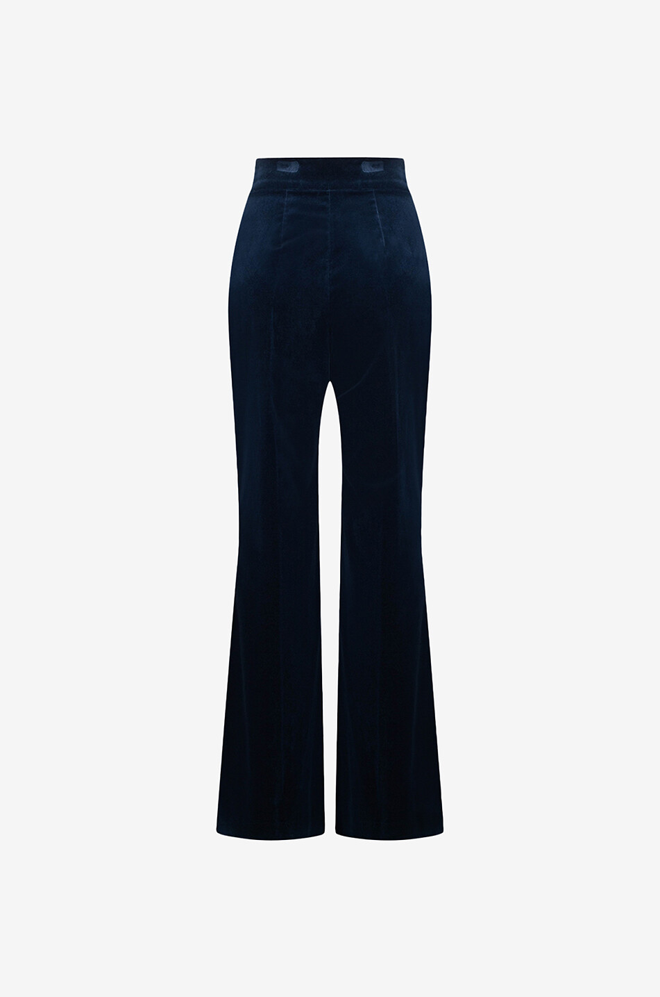 Pantalon évasé taille haute en velours Birmingham