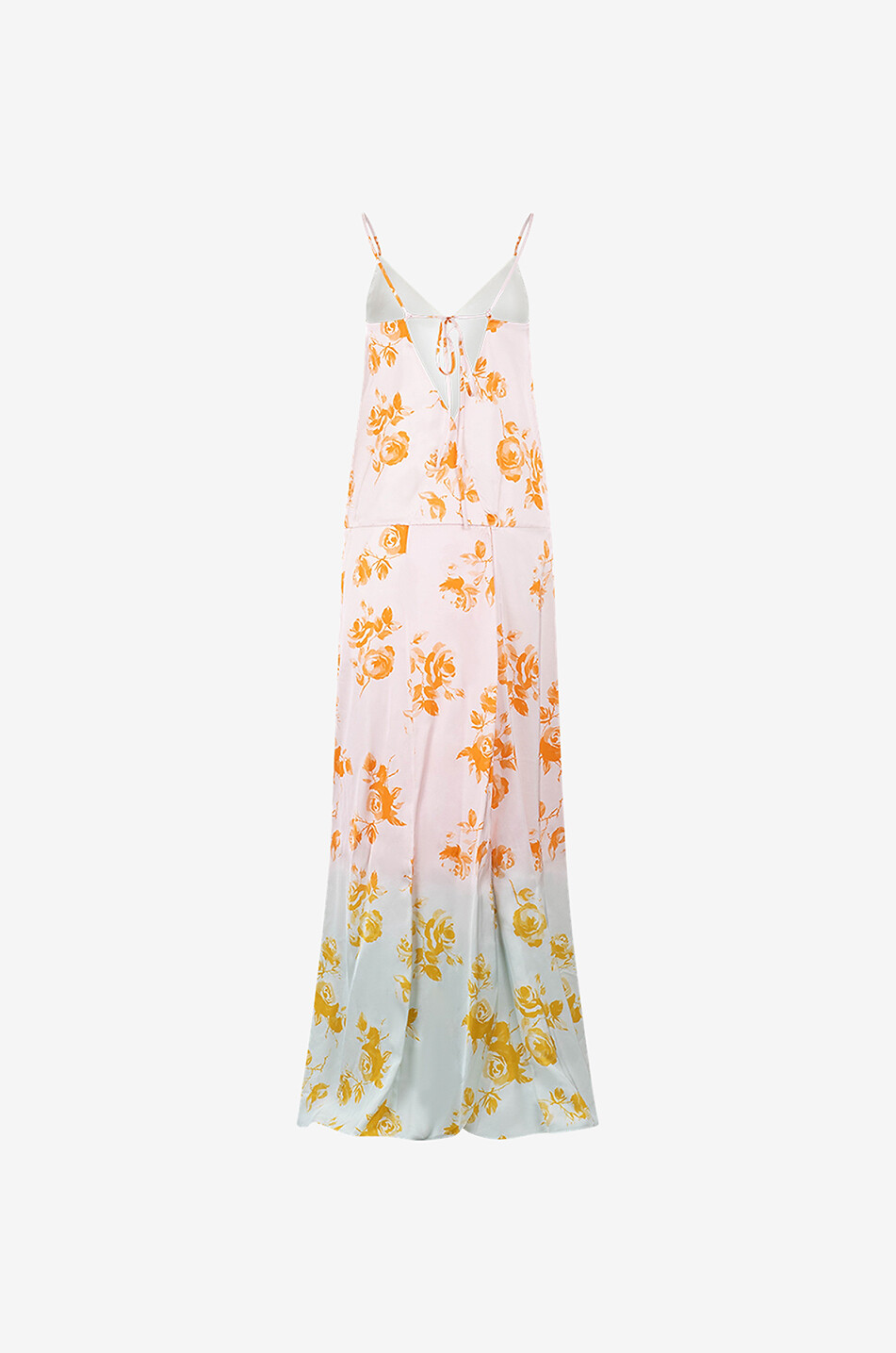 JIL SANDER Langes Trägerkleid mit Blumenmuster aus Viskose Damen BUNT 2