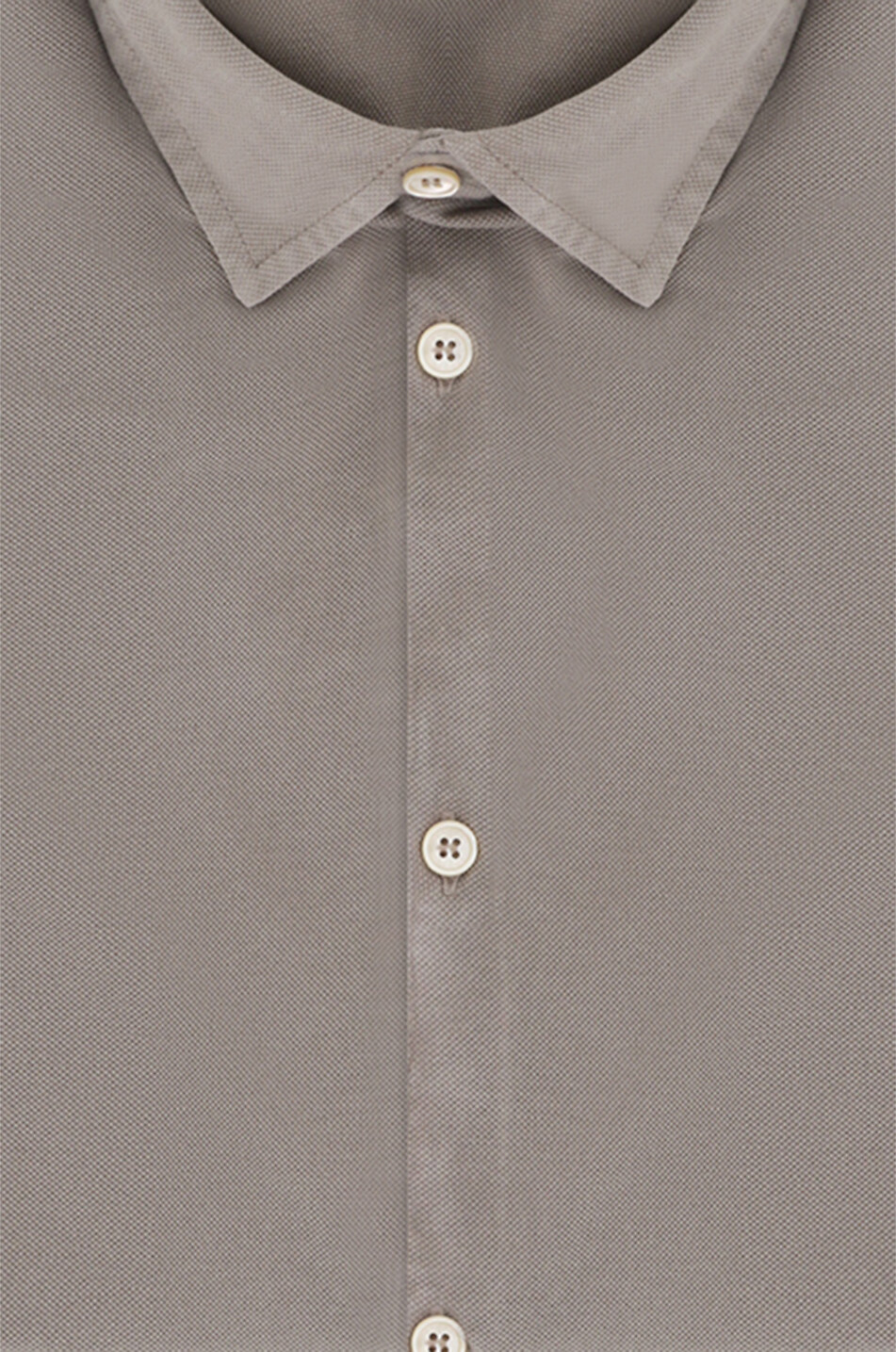 FEDELI Robert cotton piqué shirt Men [akeneo-beigefonce] 2