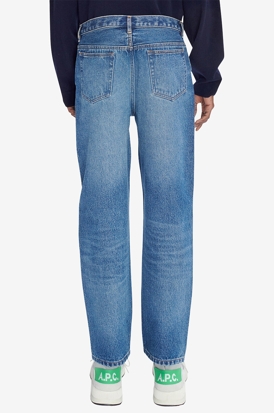 Martin faded cotton straight-leg jeans