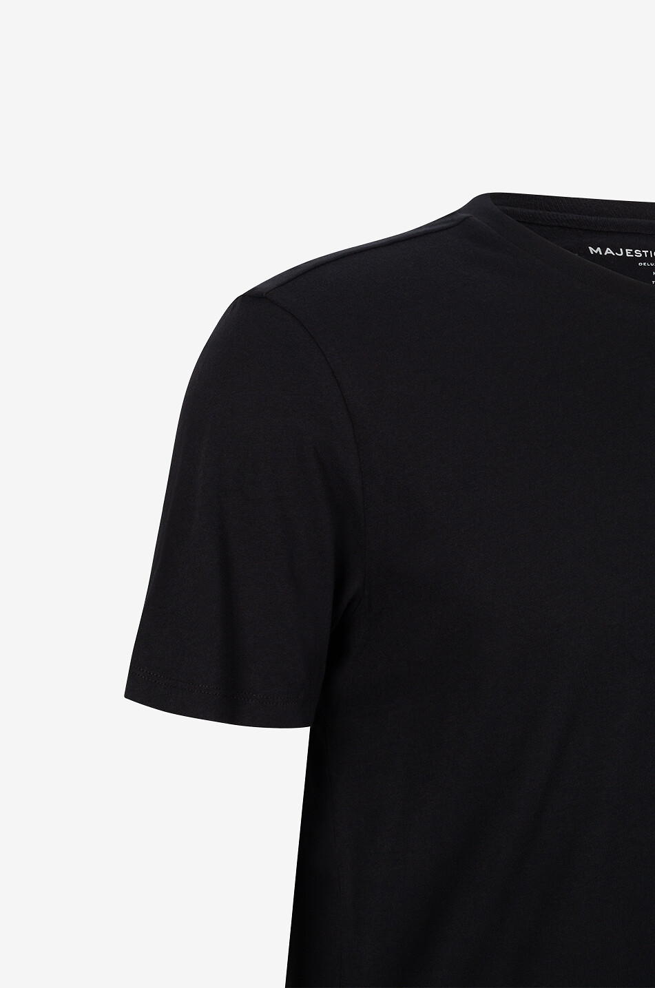 MAJESTIC FILATURES T-shirt à manches courtes en coton biologique Homme NOIR 3