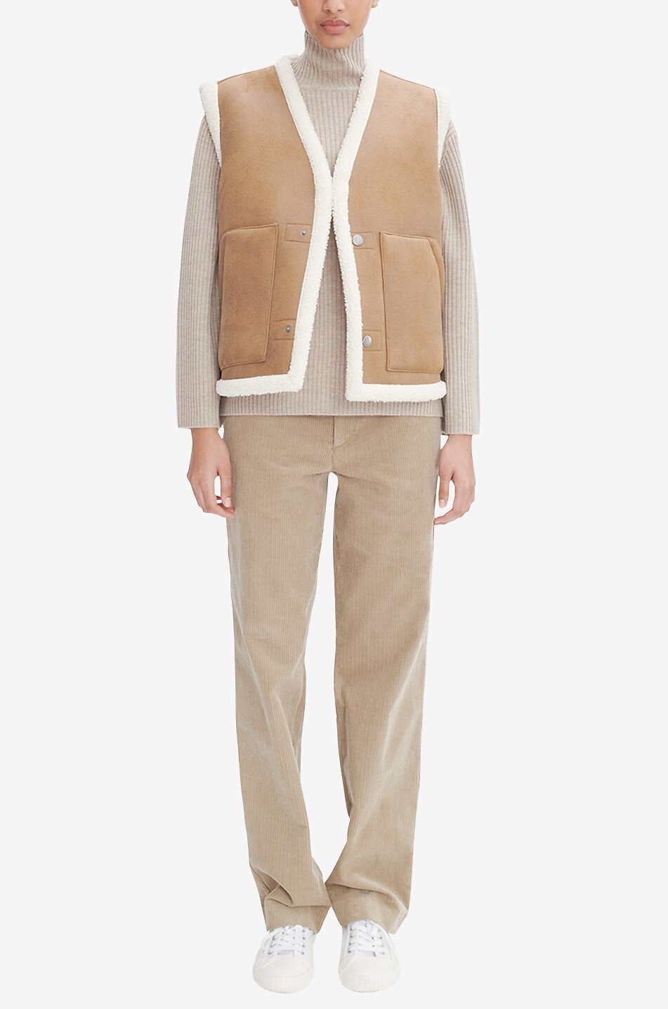 A.P.C. Ärmellose Jacke Zachari Damen BEIGE 3