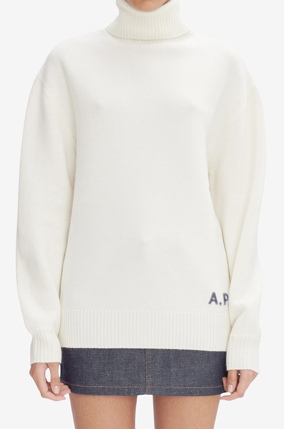 Walter merino wool turtleneck jumper