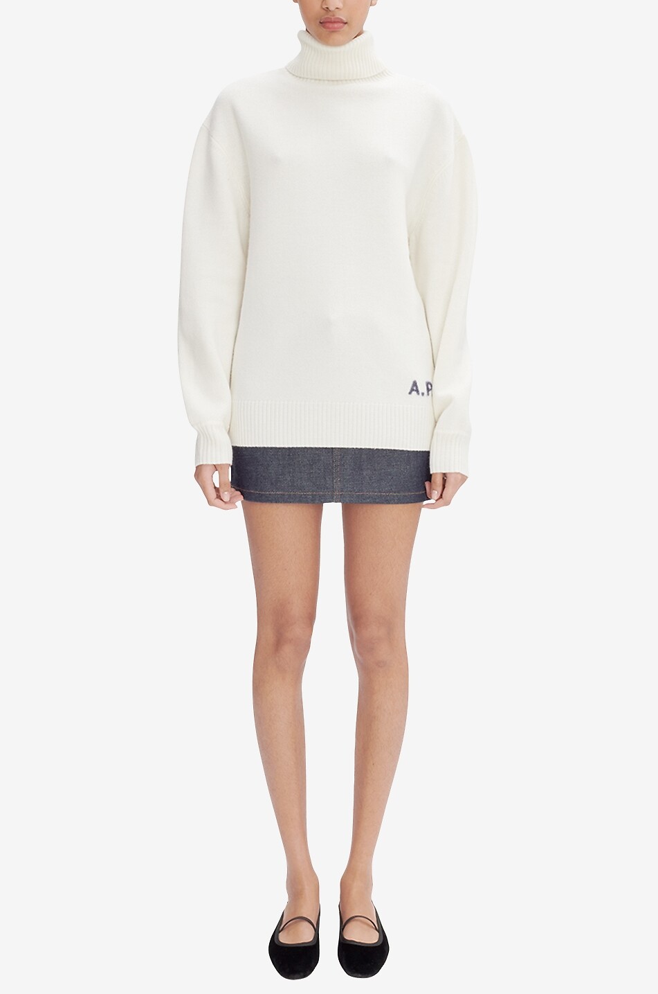 Rollkragenpullover aus Merinowolle Walter