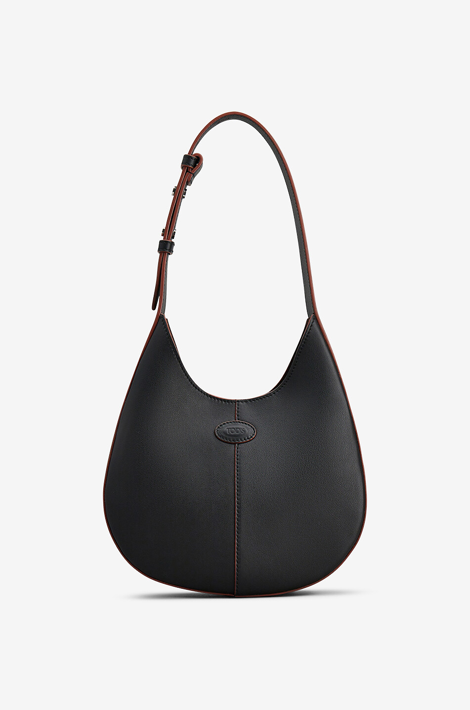 Schultertasche aus Glattleder Hobo Mini