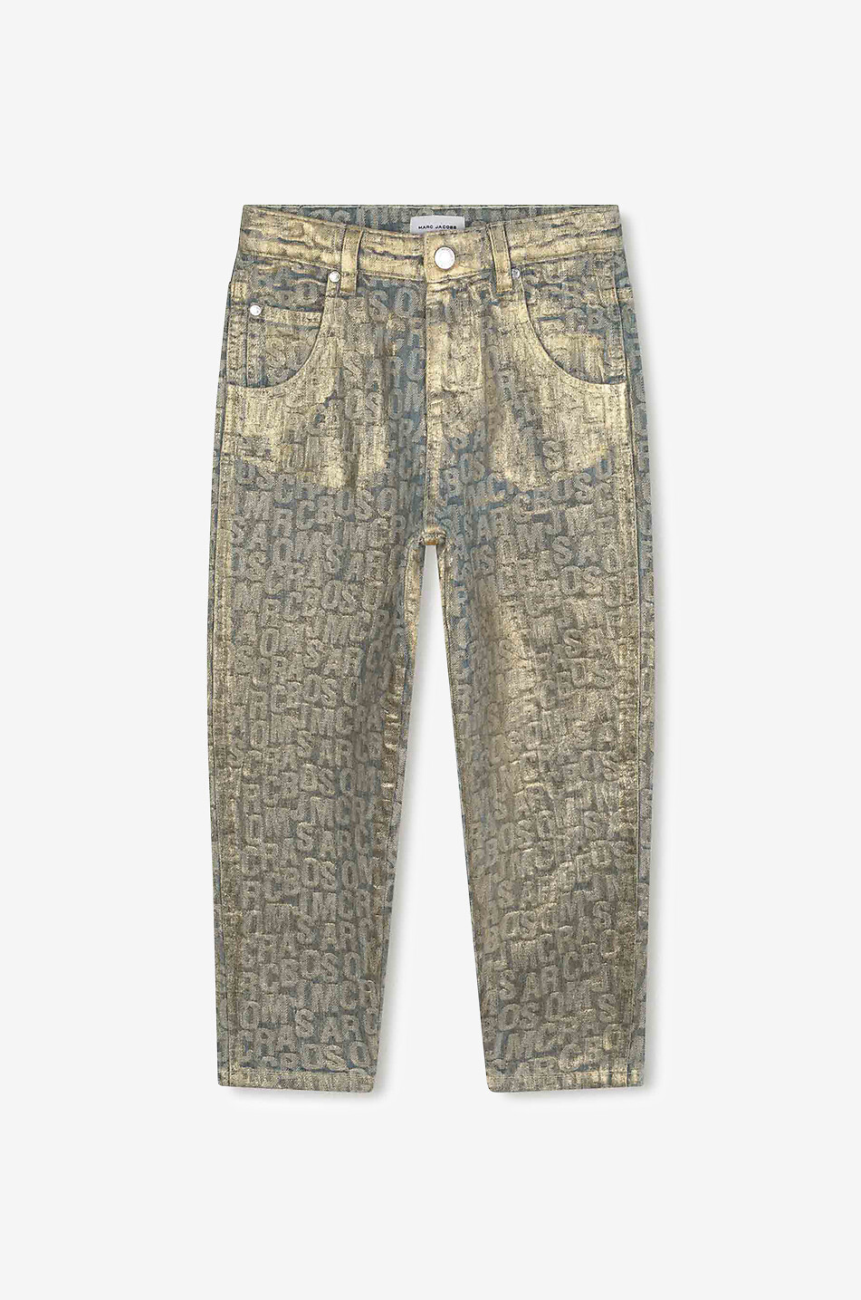 Jean fille en jacquard métallisé Monogram