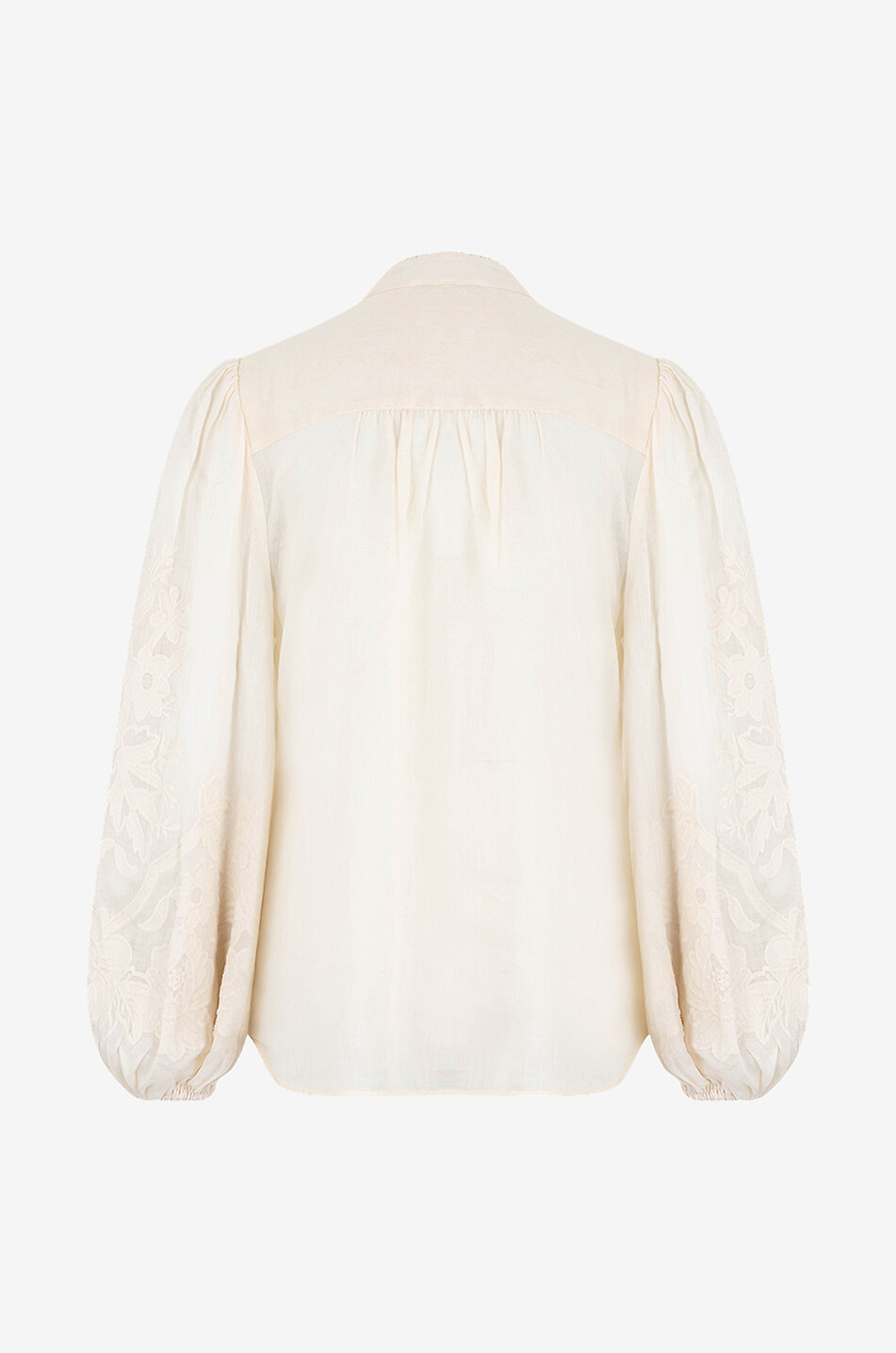 Bestickte Bluse aus Ramie Ottie