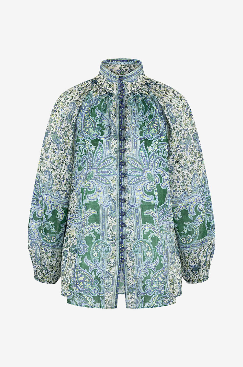 Ramie-Bluse mit Paisley-Print Ottie