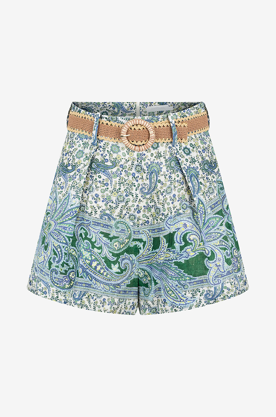 Short en lin imprimé Paisley Ottie Tuck