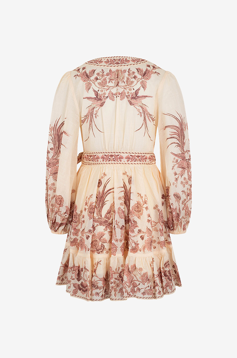 Mini robe portefeuille en voile de coton Waverly Wrap