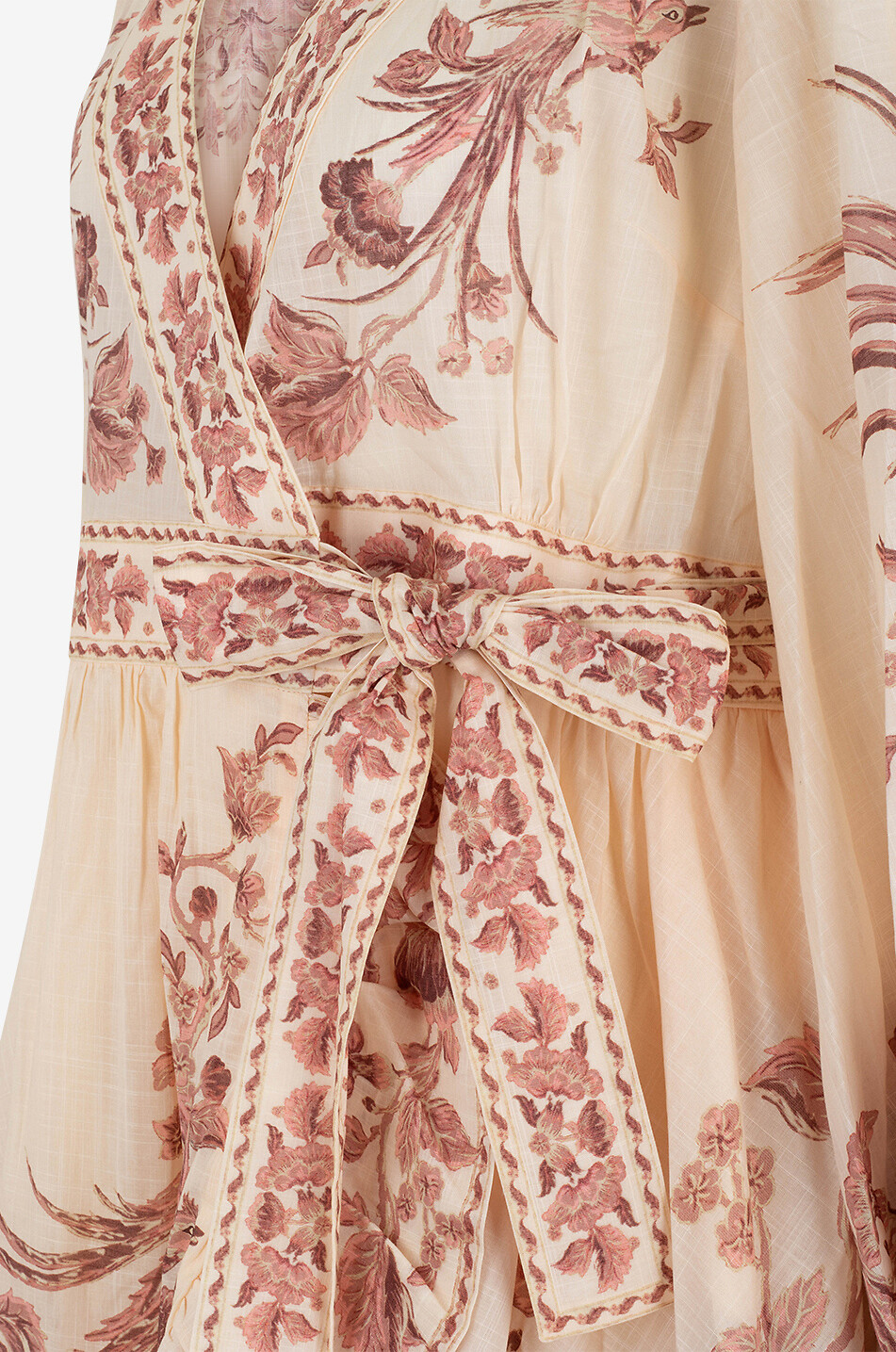 Mini robe portefeuille en voile de coton Waverly Wrap