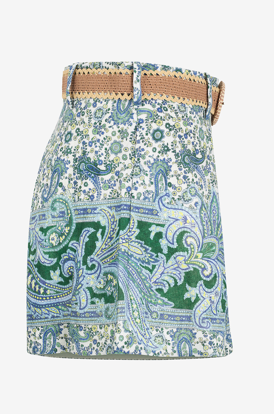 Short en lin imprimé Paisley Ottie Tuck