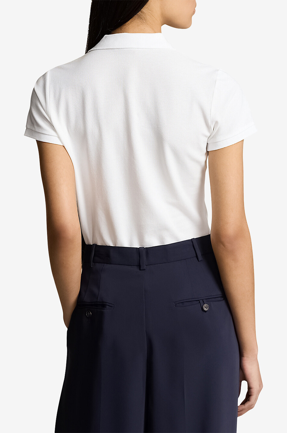 POLO RALPH LAUREN Polo ajusté à manches courtes Pony Femme BLANC 3