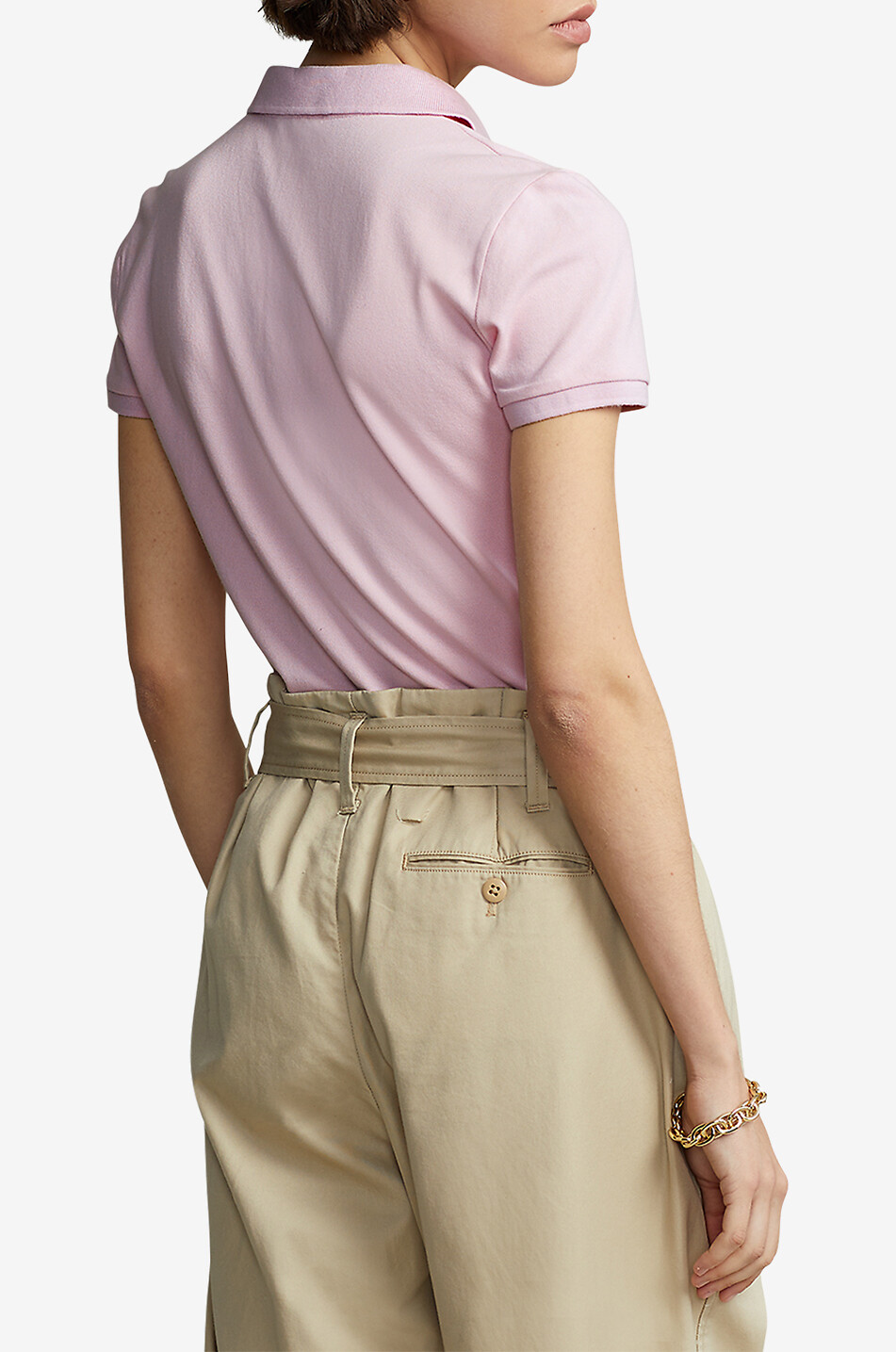 POLO RALPH LAUREN Schmales Kurzarm-Polohemd Pony Damen HELLROSA 3