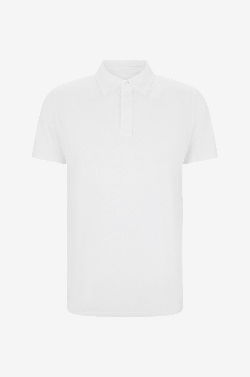 MAJESTIC FILATURES Lyocell and organic cotton polo shirt Men WHITE 1