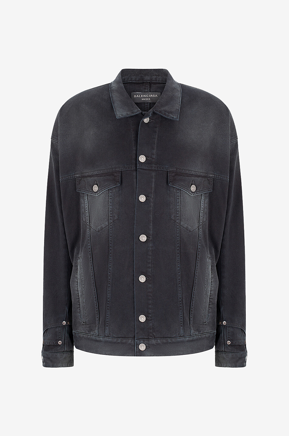 Blouson en denim delave Deconstructed BALENCIAGA Bongenie Outlet