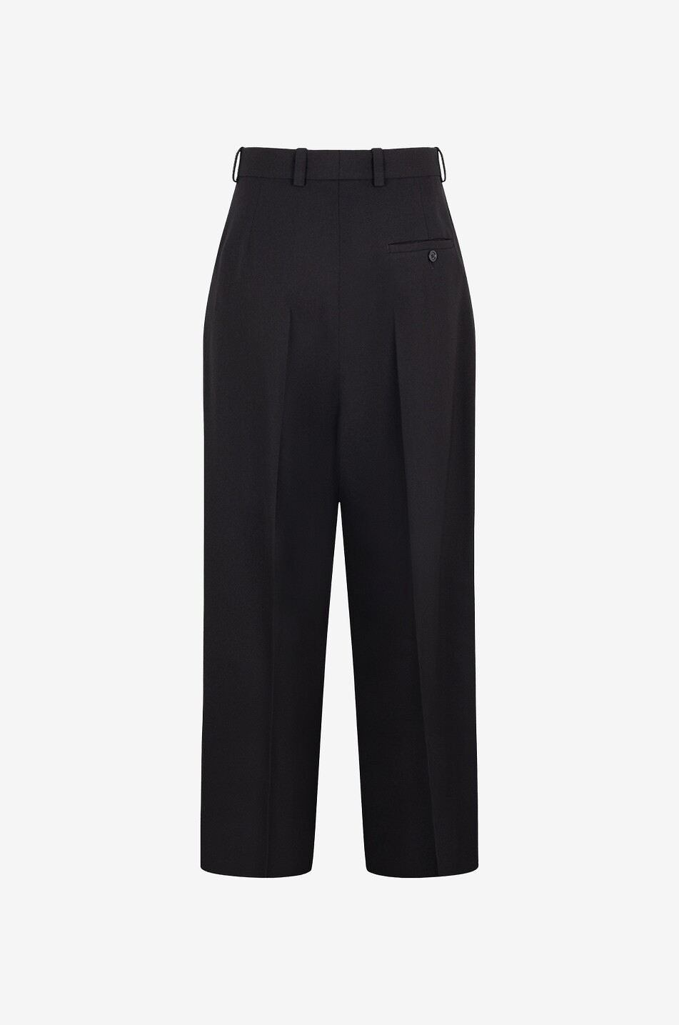 Pantalon baggy en sergé de laine