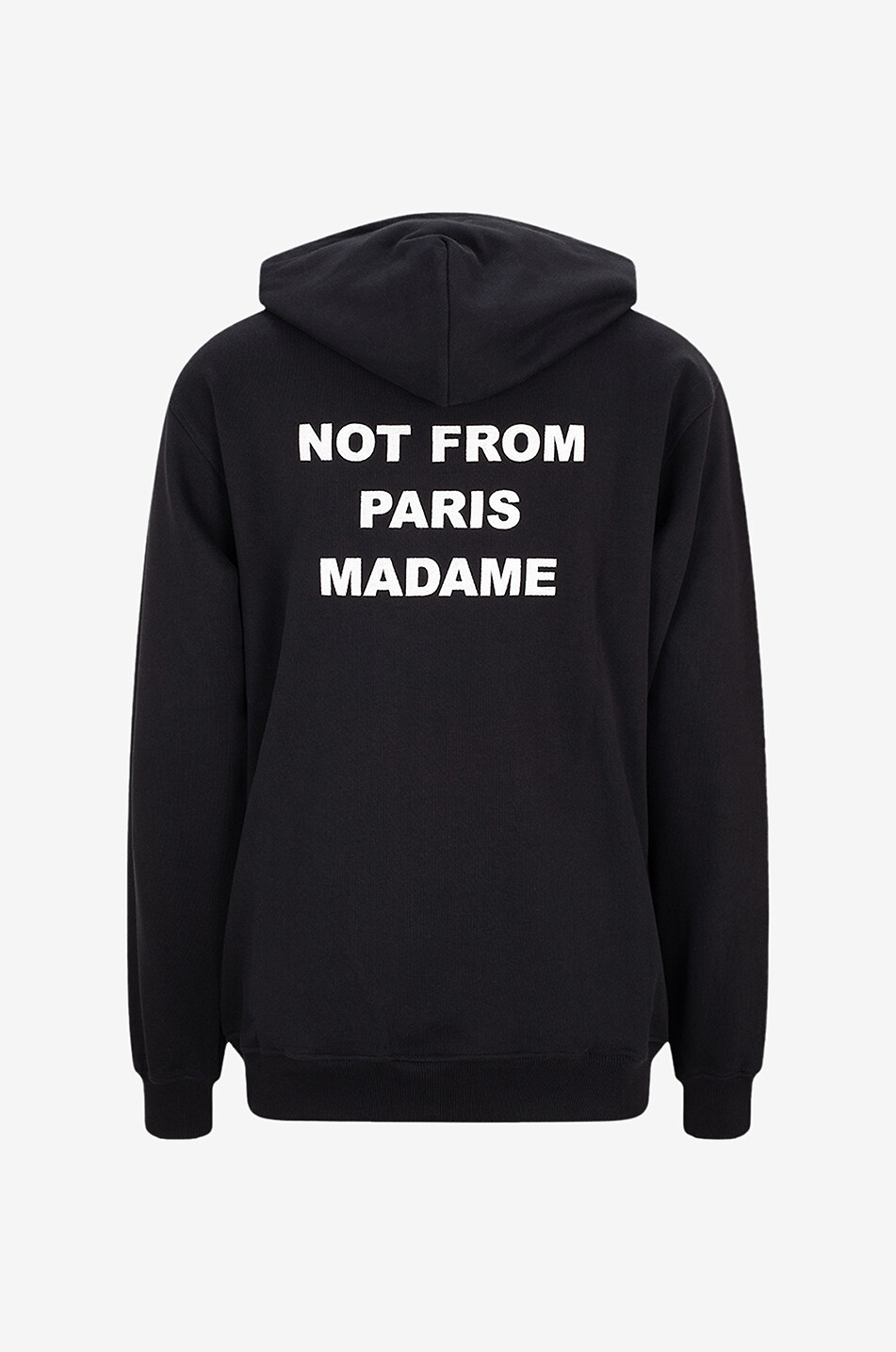 DROLE DE MONSIEUR Le Hoodie Slogan. cotton hooded sweatshirt Men BLACK 2