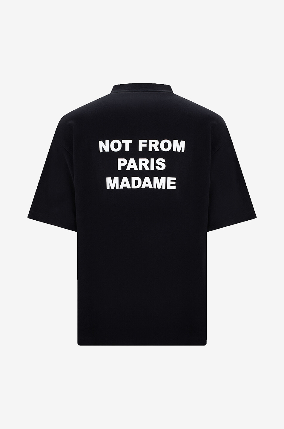 DROLE DE MONSIEUR Kurzarm-T-Shirt aus Baumwolle Le T-Shirt Slogan. Herren SCHWARZ 2
