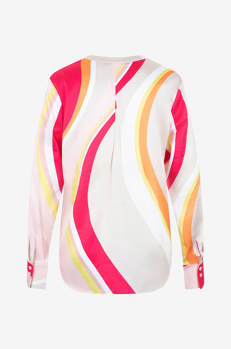 HERZENS Funky wave printed silk blouse Women PINK 2