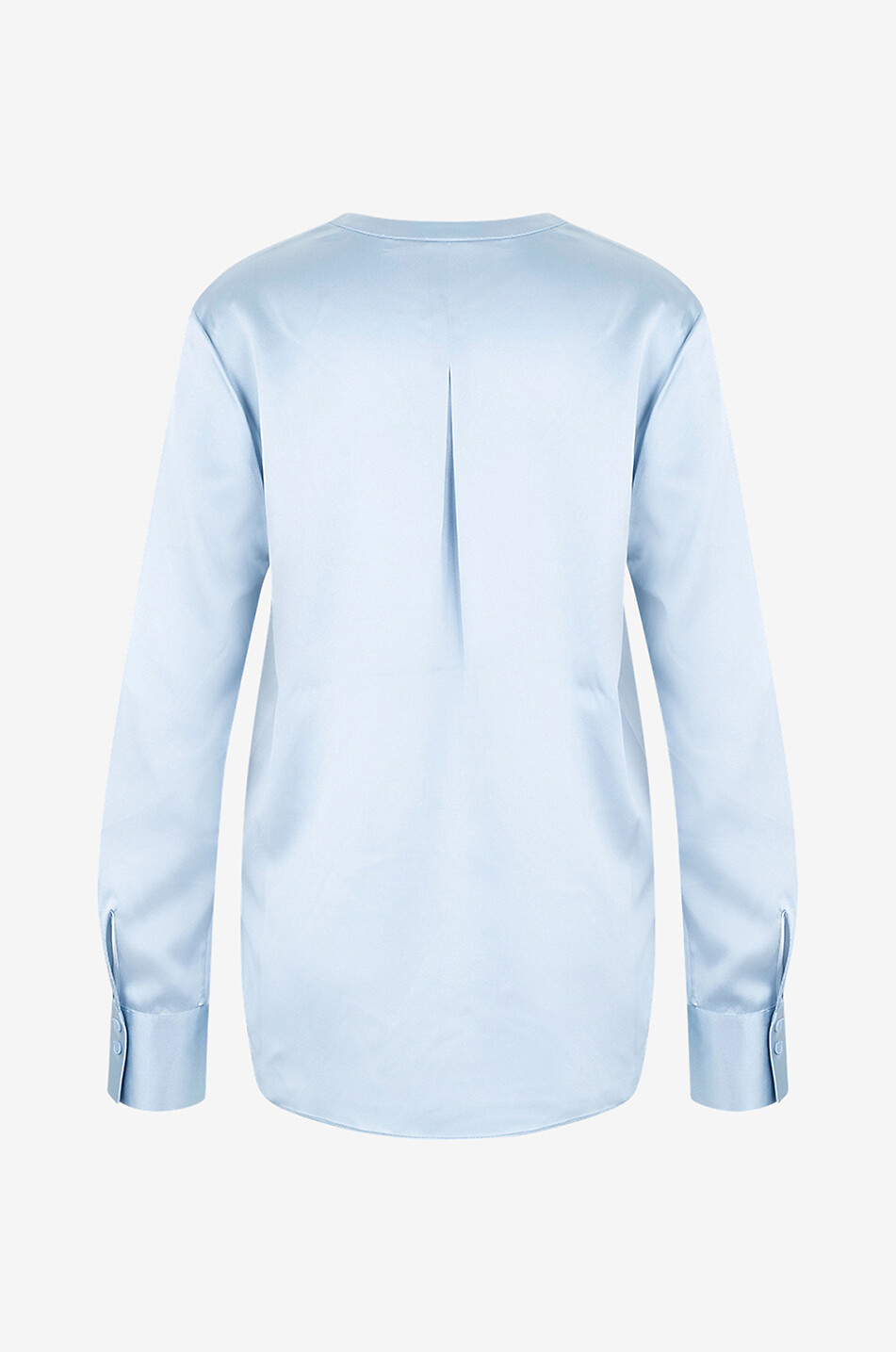 Einfarbige Bluse aus Seidensatin