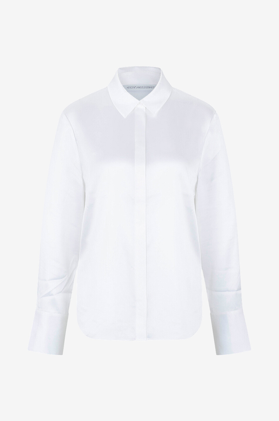 Chemise en satin de soie uni