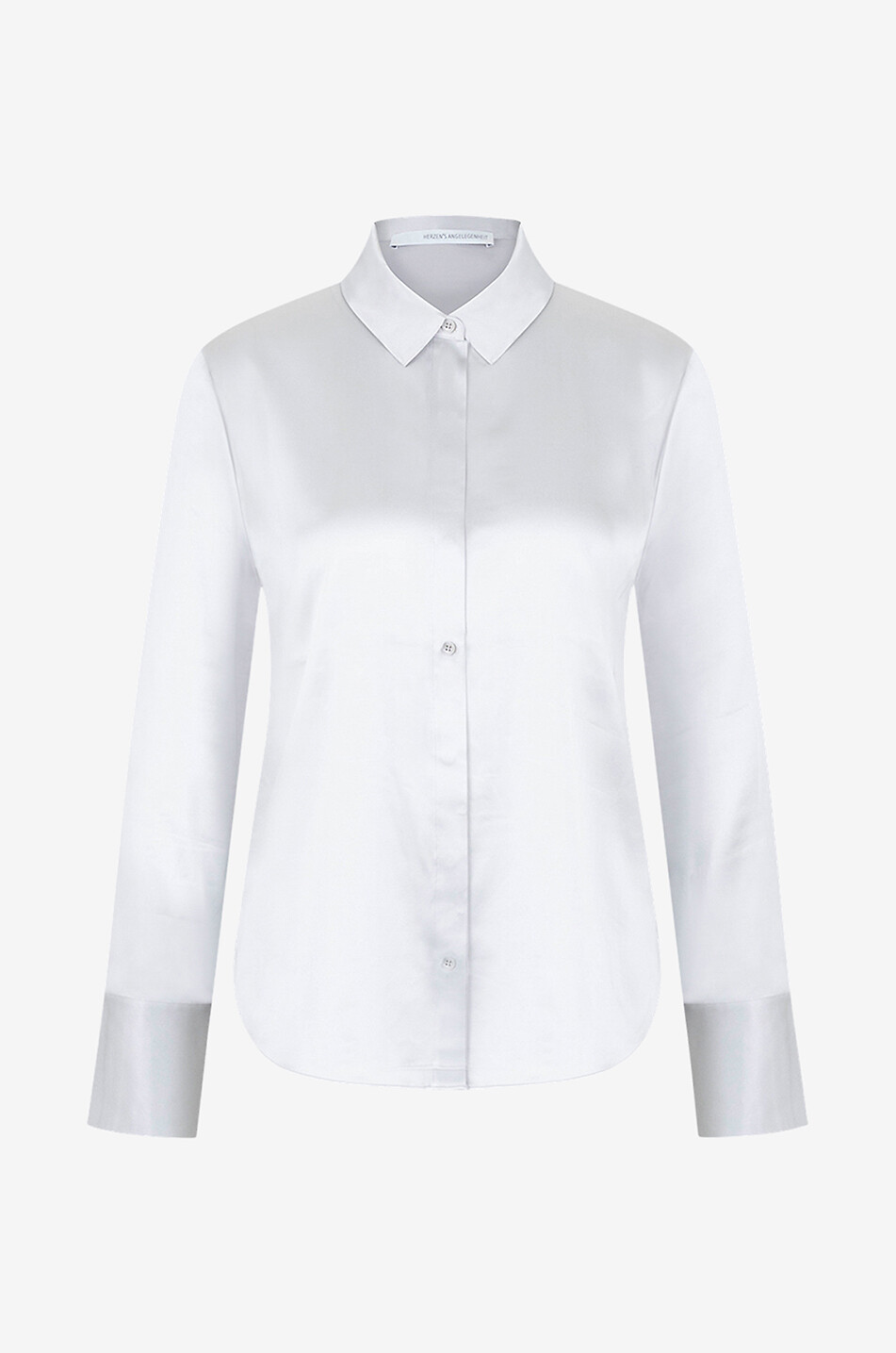 Chemise en satin de soie uni