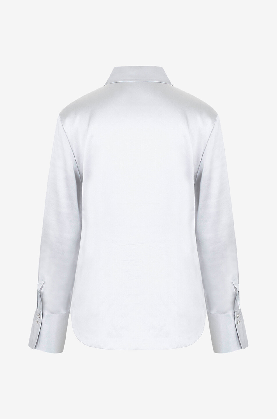 Chemise en satin de soie uni