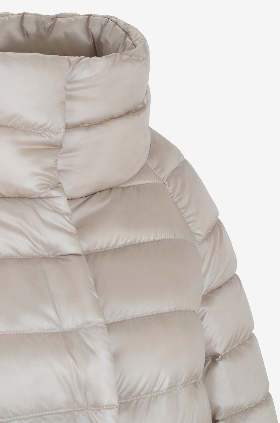 HERNO Sofia cape down jacket in nylon Women LIGHT BROWN 3