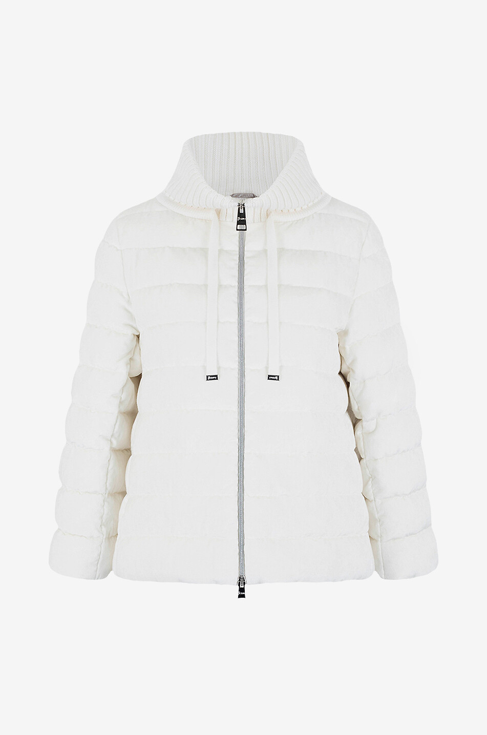 Cape-Daunenjacke aus Samt Resort Dusty