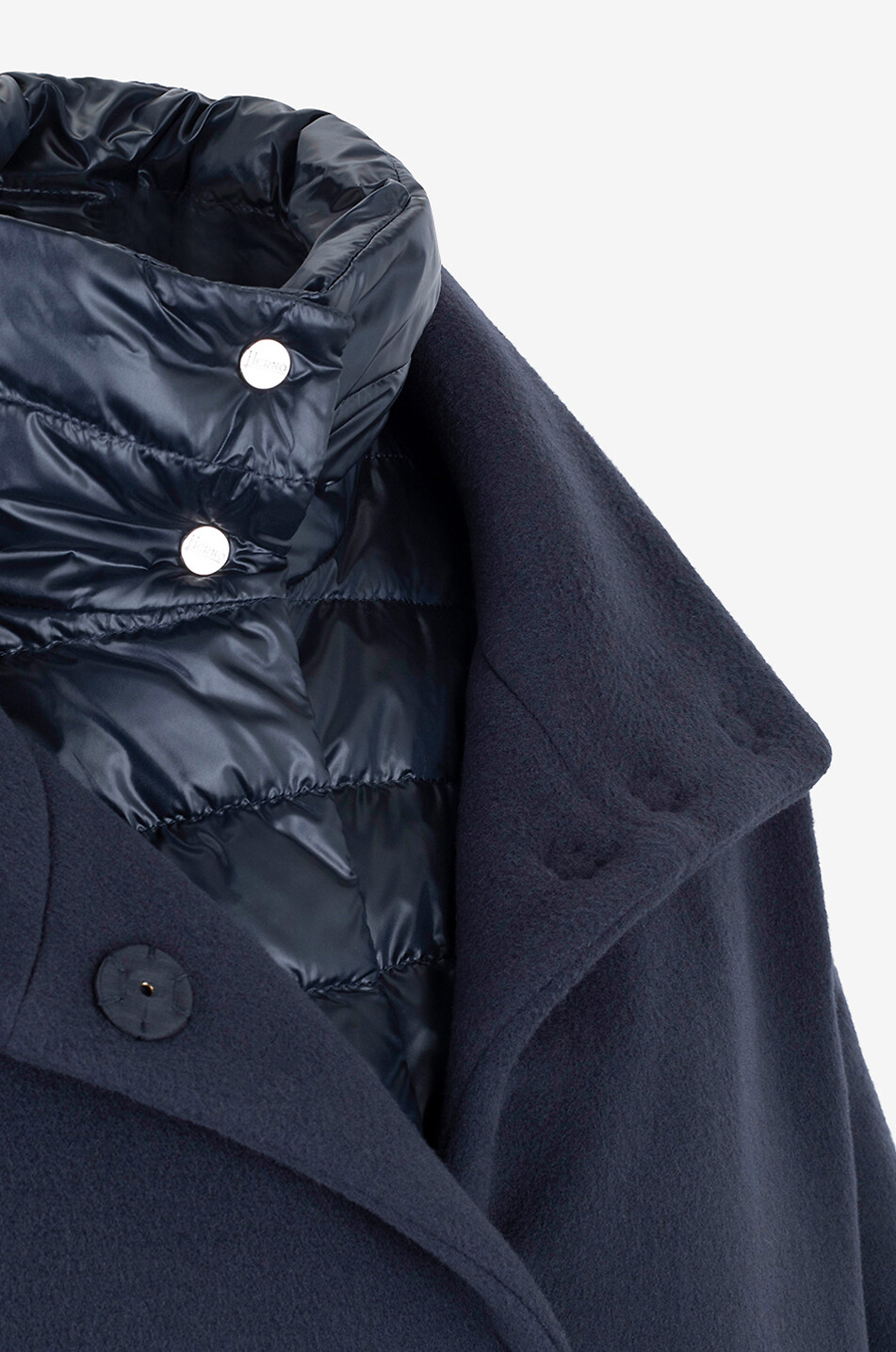 Mantel mit Stehkragen aus Wolle