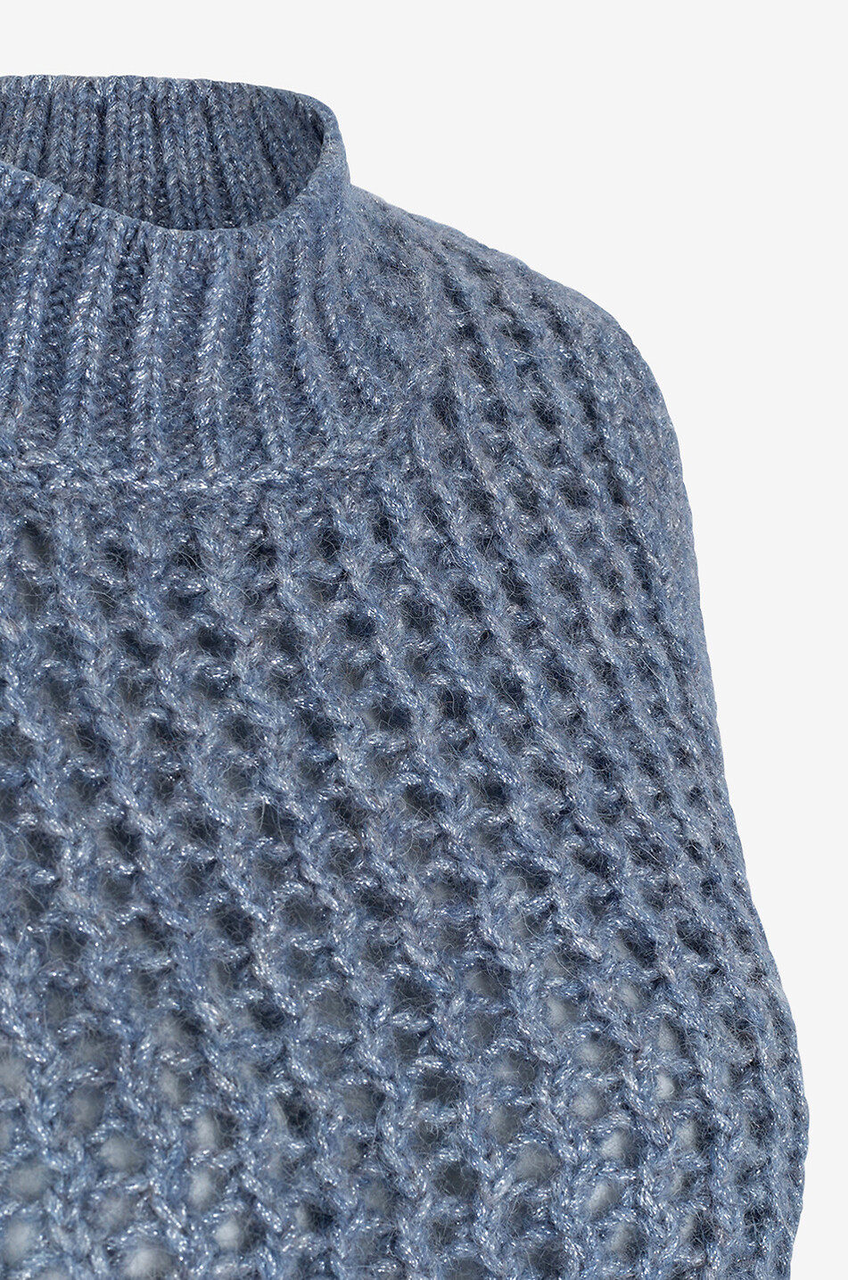 HERNO Ärmelloser Lochstrickpullover Resort Nevegal Damen BLAU 7