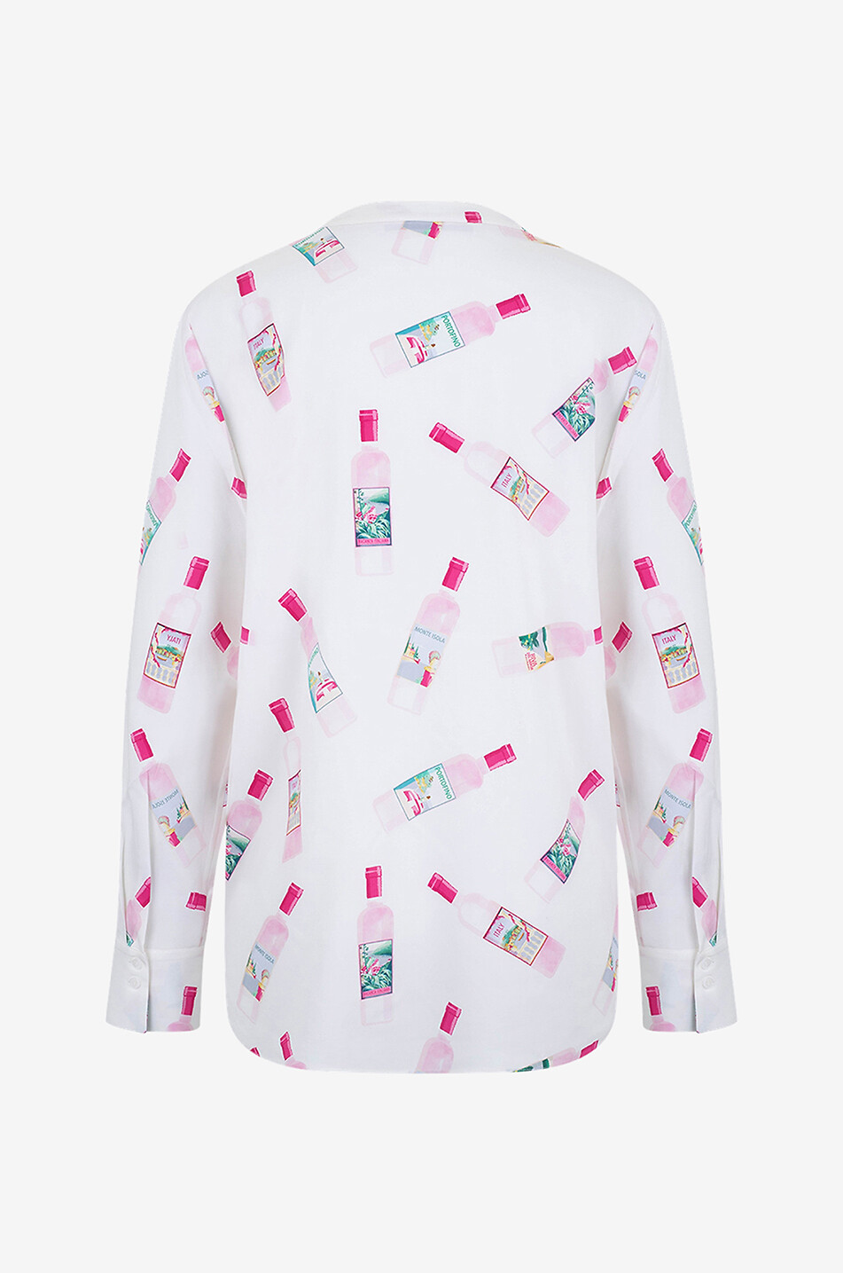 Blouse en soie imprimée bouteilles Portofino