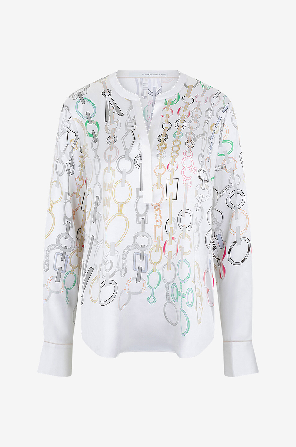 HERZEN'S ANGELEGENHE Bluse aus Seide mit Kettenprint Damen BUNT 1