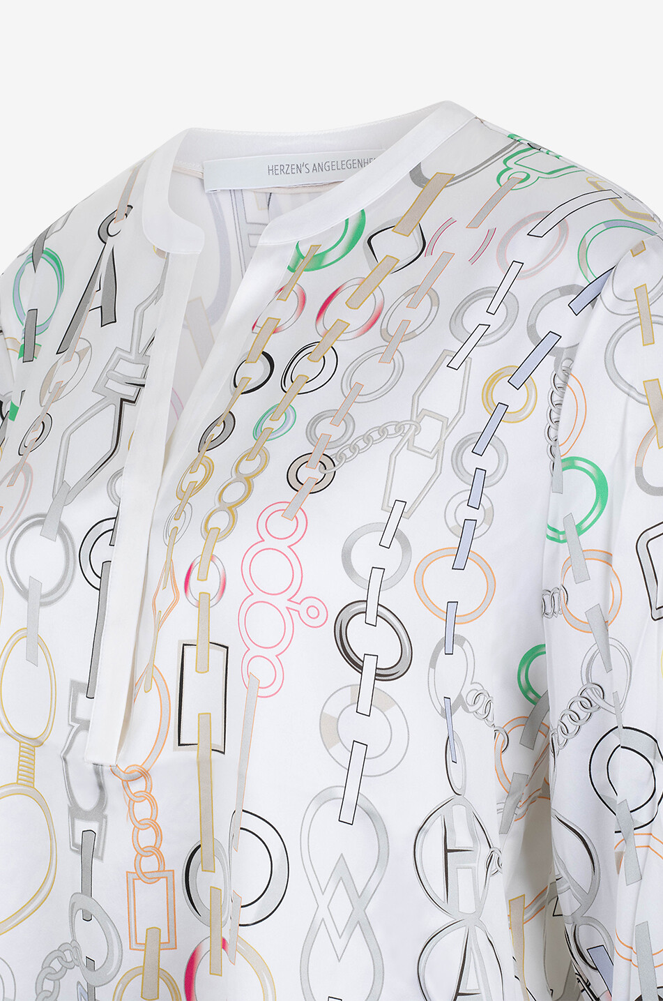 HERZEN'S ANGELEGENHE Bluse aus Seide mit Kettenprint Damen BUNT 3