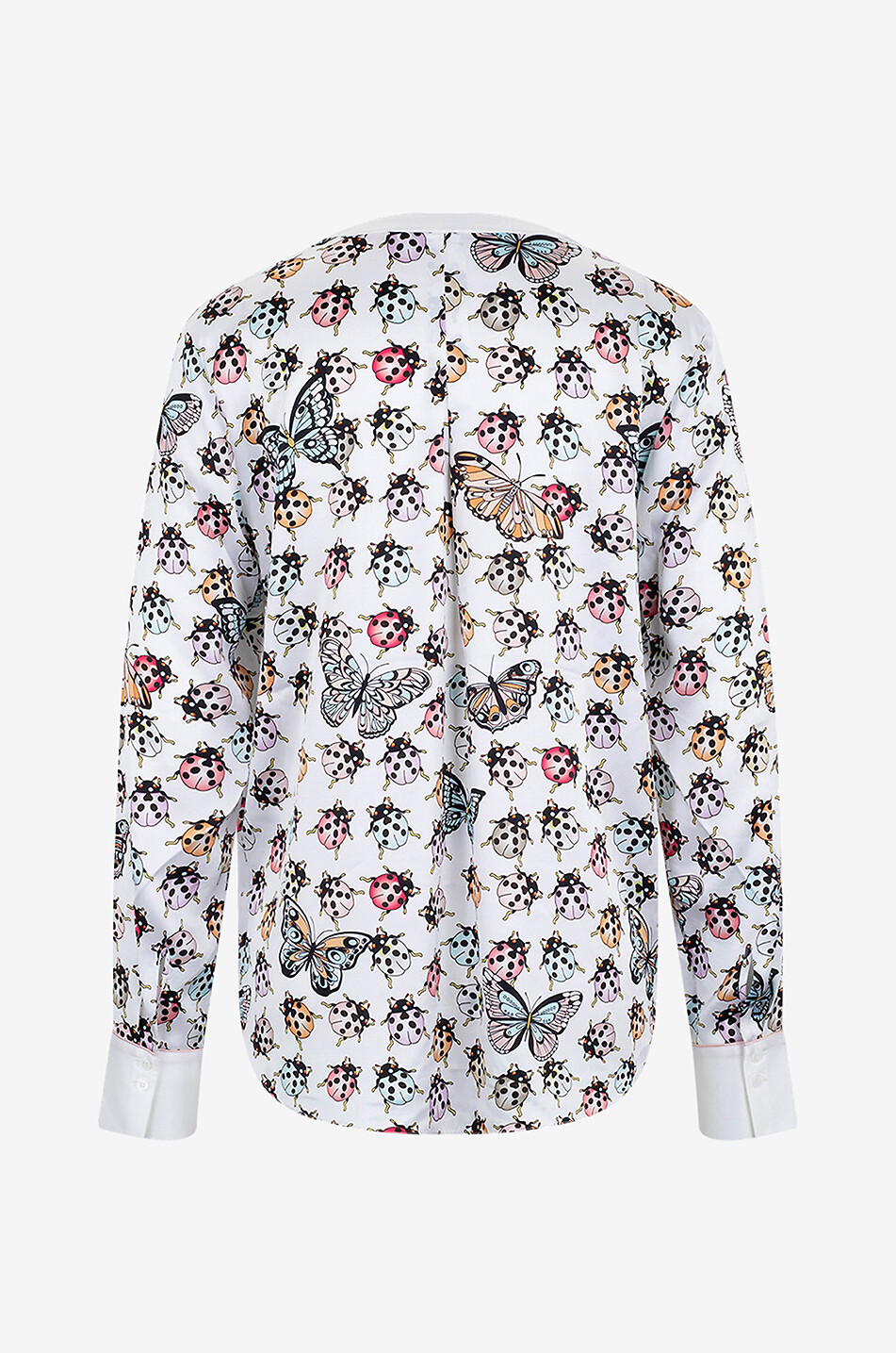 HERZENS Lady bug and butterfly printed silk blouse Women MULTI COLOURED 2