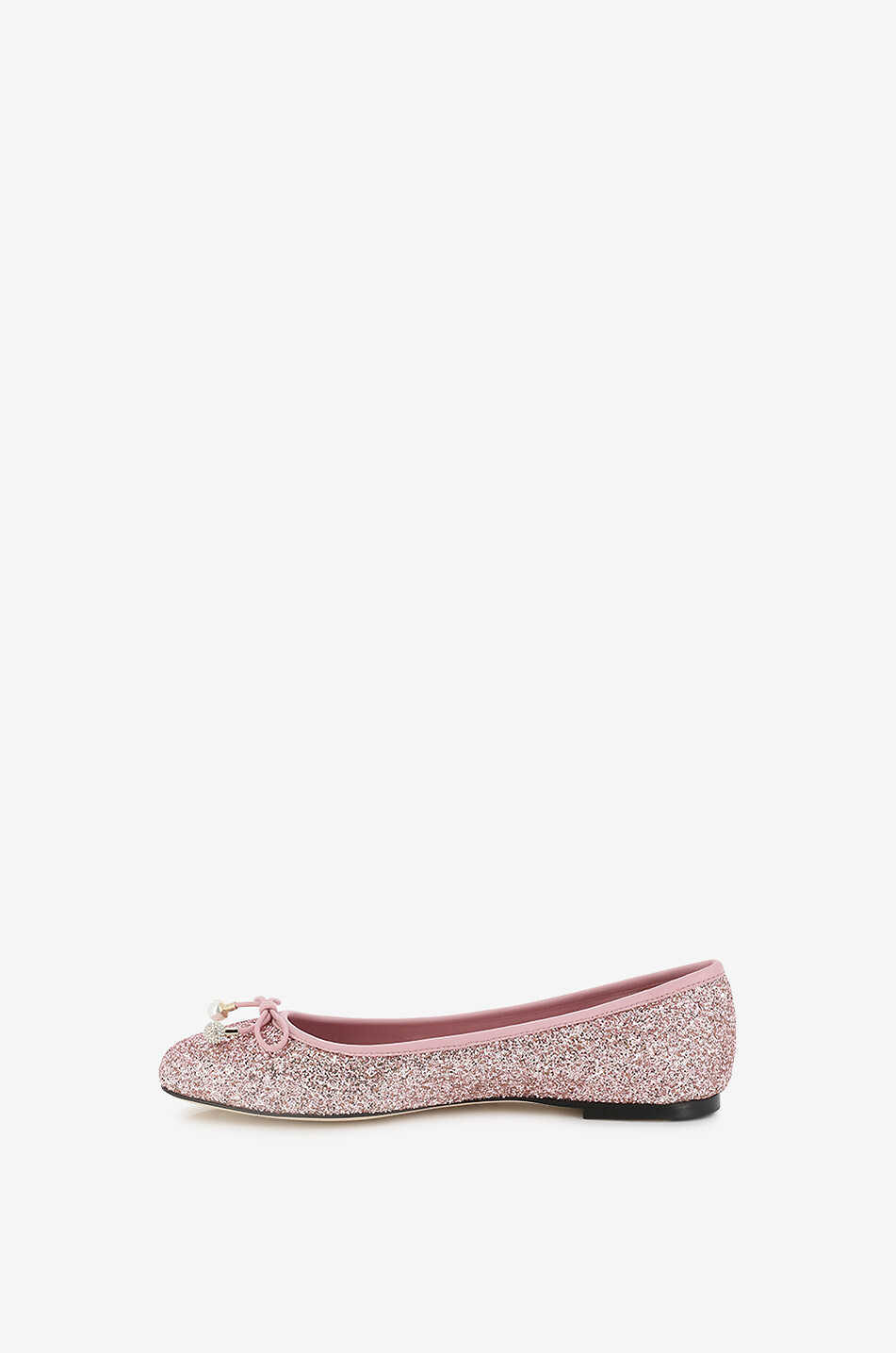 JIMMY CHOO Ballerines à paillettes Elme Flat Femme ROSE 3