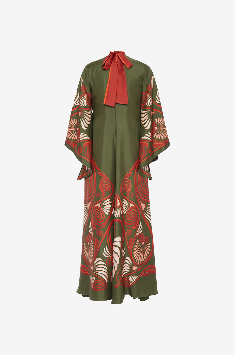 Robe longue en sergé de soie Magnifico Kerylos
