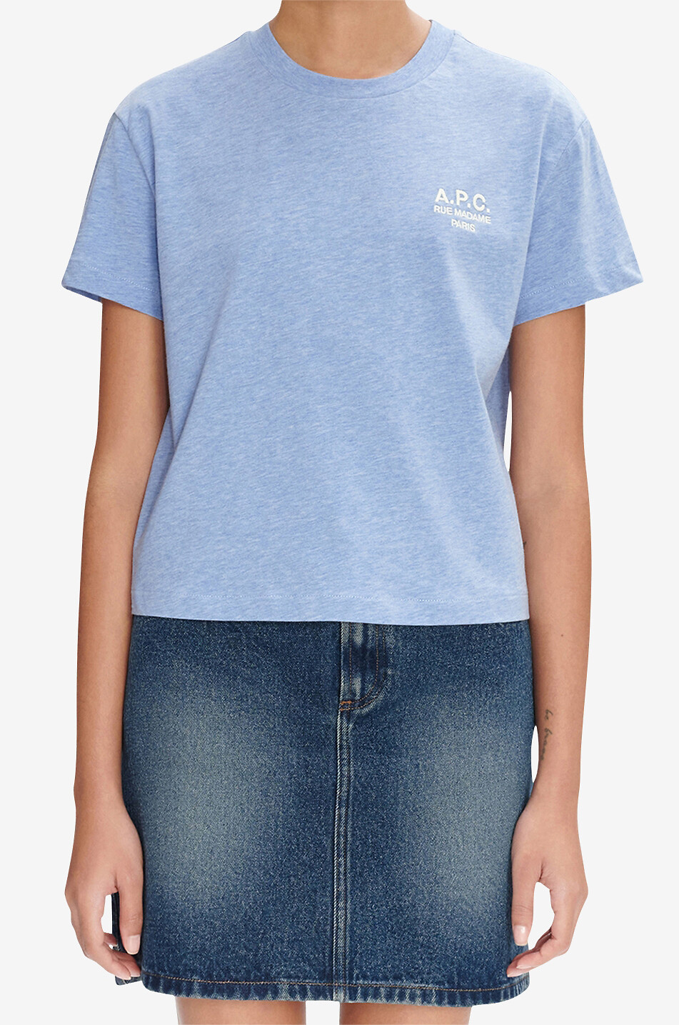 T-shirt boxy brodé Rue Madame