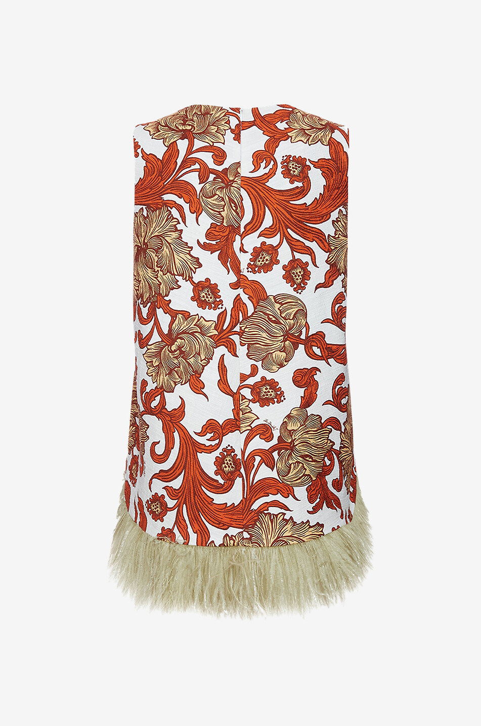 LA DOUBLEJ La Scala Reef cotton and feather top Women ORANGE 2