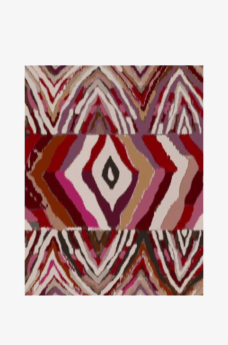 Lea shawl with ethnic patterns